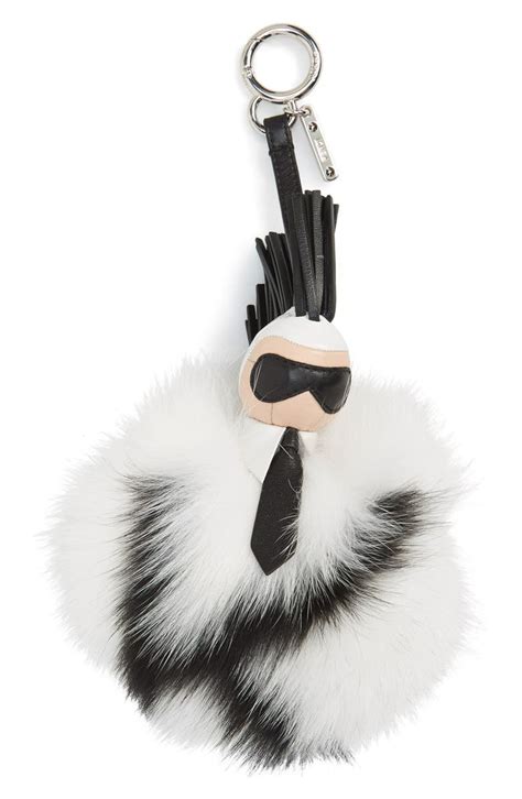 fendi fox fur charm